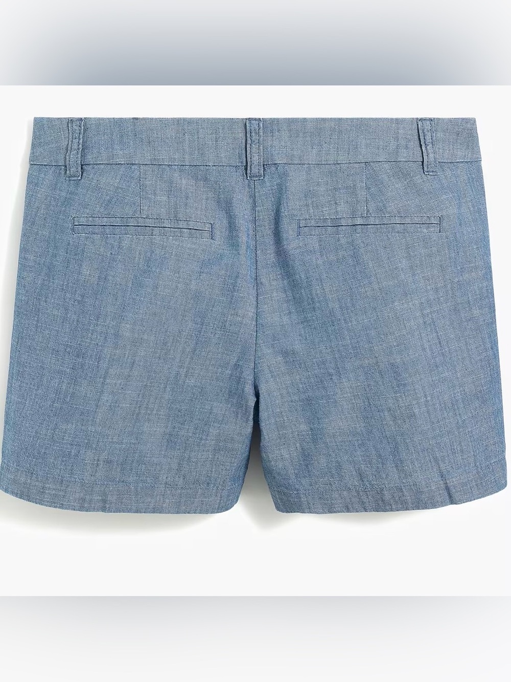 J. Crew 5" classic chambray short Blue Cotton Size 10 preppy casual nautical - Picture 4 of 12